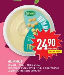 Willys HUMMUS, SEK 24.9 erbjuda