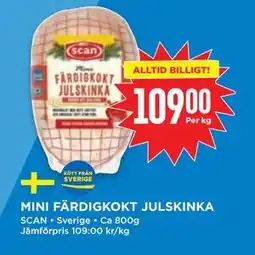 Willys MINI FÄRDIGKOKT JULSKINKA, SEK 109 erbjuda