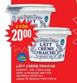 Willys LÄTT CRÈME FRAICHE, SEK 20 erbjuda
