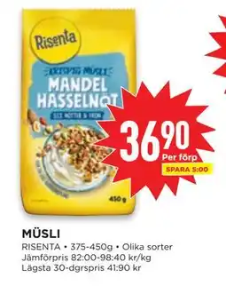 Willys MÜSLI, SEK 36.9 erbjuda