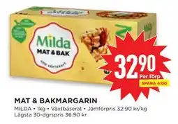 Willys MAT & BAKMARGARIN, SEK 32.9 erbjuda