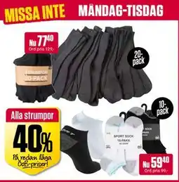 ÖoB Alla strumpor erbjuda