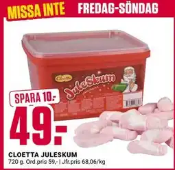 ÖoB CLOETTA JULESKUM, SEK 49 erbjuda