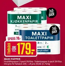 ÖoB MAXI PAPPER, SEK 179 erbjuda