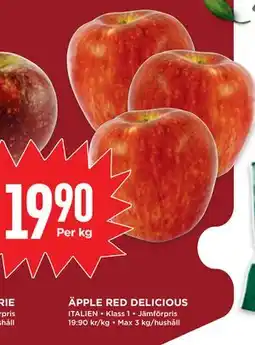Willys ÄPPLE RED DELICIOUS, SEK 19.9 erbjuda