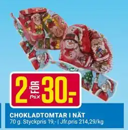 ÖoB CHOKLADTOMTAR I NÄT, SEK 30 erbjuda