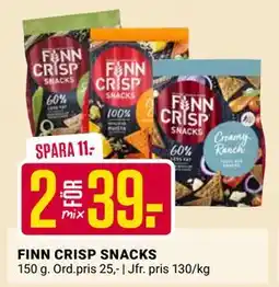 ÖoB FINN CRISP SNACKS, SEK 39 erbjuda