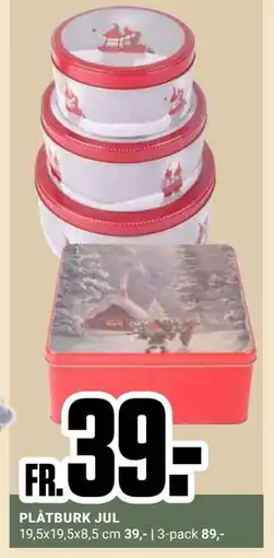 ÖoB PLÅTBURK JUL erbjuda