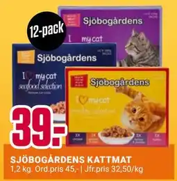 ÖoB SJÖBOGÅRDENS KATTMAT, SEK 39 erbjuda
