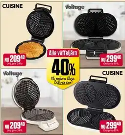 ÖoB Alla våffeljärn erbjuda