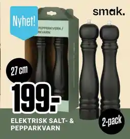 ÖoB ELEKTRISK SALT- & PEPPARKVARN, SEK 199 erbjuda
