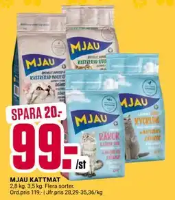 ÖoB MJAU KATTMAT, SEK 99 erbjuda