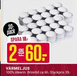 ÖoB VÄRMELJUS, SEK 60 erbjuda