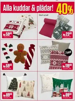 ÖoB Alla kuddar & plädar! erbjuda