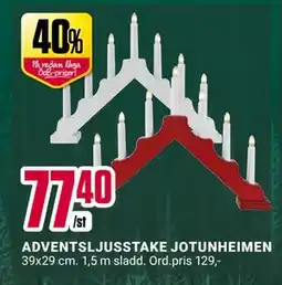 ÖoB ADVENTSLJUSSTAKE JOTUNHEIMEN, SEK 77.4 erbjuda