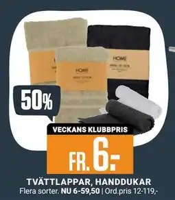 ÖoB TVÄTTLAPPAR, HANDDUKAR erbjuda