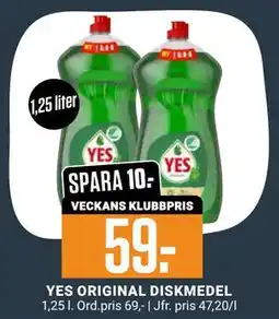 ÖoB YES ORIGINAL DISKMEDEL, SEK 59 erbjuda