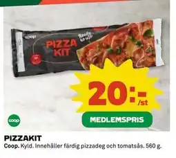 Coop Daglivs PIZZAKIT, Medlemspris erbjuda