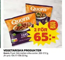 Coop Daglivs VEGETARISKA PRODUKTER, SEK 65 erbjuda