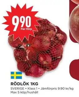 Willys Hemma RÖDLÖK 1KG, SEK 9.9 erbjuda