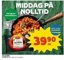 Coop Daglivs FALUKORV, SEK 39.9 erbjuda