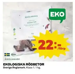 Coop Daglivs EKOLOGISKA RÖDBETOR, SEK 22 erbjuda
