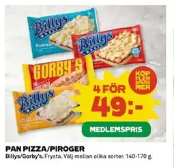 Coop Daglivs PAN PIZZA/PIROGER, Medlemspris erbjuda