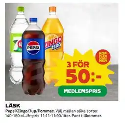 Coop Daglivs LÄSK, Medlemspris erbjuda