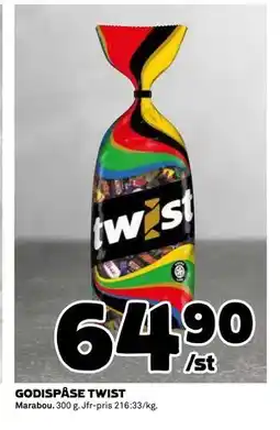 Coop Daglivs GODISPÅSE TWIST, SEK 64.9 erbjuda