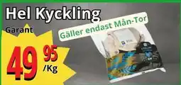 Supergrossen Hel Kyckling, SEK 49.95 erbjuda
