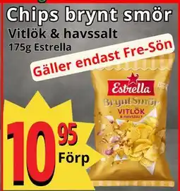 Supergrossen Chips brynt smör, SEK 10.95 erbjuda