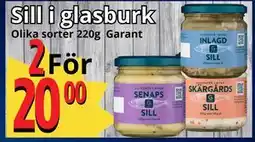Supergrossen Sill i glasburk, SEK 20 erbjuda