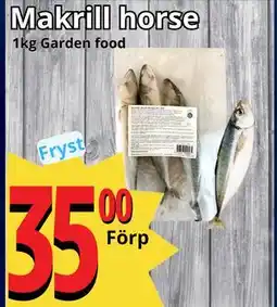Supergrossen Makrill horse, SEK 35 erbjuda