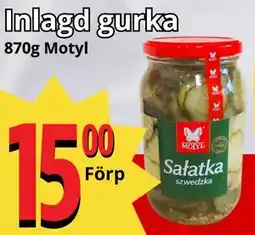 Supergrossen Inlagd gurka, SEK 15 erbjuda
