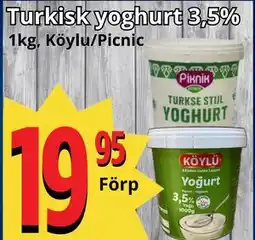 Supergrossen Turkisk yoghurt 3,5%, SEK 19.95 erbjuda