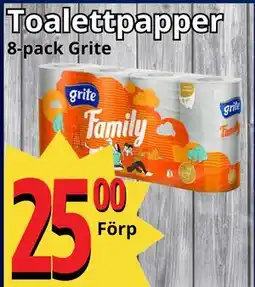 Supergrossen Toalettpapper, SEK 25 erbjuda
