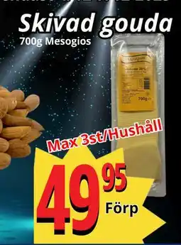 Supergrossen Skivad gouda, Medlemspris erbjuda