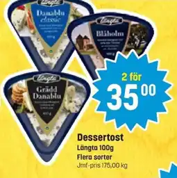 Eurocash LÄNGTA Dessertost erbjuda