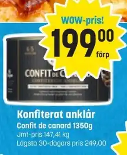 Eurocash CONFIT DE CANARD Konfiterat anklår erbjuda