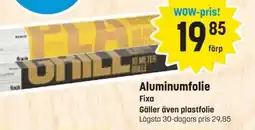 Eurocash FIXA Aluminumfolie erbjuda