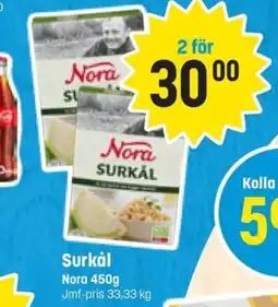 Eurocash NORA Surkål erbjuda