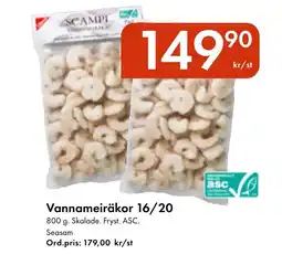Snabbgross SEASAM Vannameiräkor 16/20 erbjuda