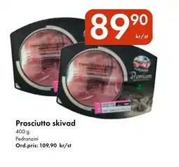 Snabbgross PEDRANZINI Prosciutto skivad erbjuda