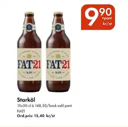 Snabbgross FAT21 Starköl erbjuda