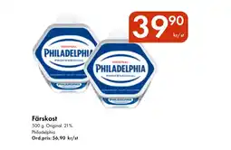 Snabbgross PHILADELPHIA Färskost erbjuda