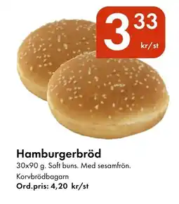 Snabbgross Hamburgerbröd erbjuda