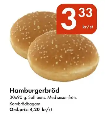 Snabbgross Hamburgerbröd erbjuda