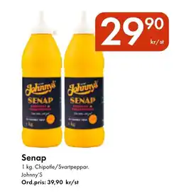Snabbgross JOHNNY'S Senap erbjuda