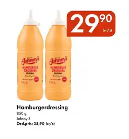 Snabbgross JOHNNY'S Hamburgerdressing erbjuda