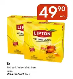 Snabbgross LIPTON Te erbjuda